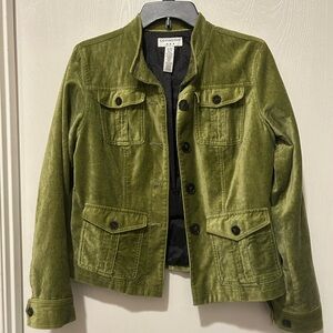 Covington Green Utility Jacket Cropped Military Style